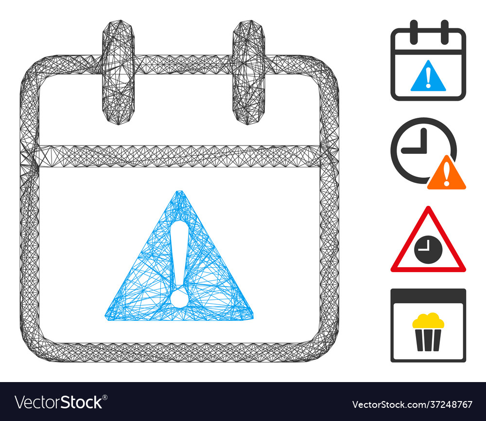 Linear problem day mesh vector image Linear problem day mesh
