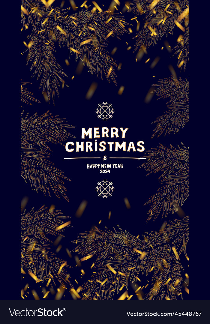 Merry christmas and happy new year 2025 Royalty Free Vector