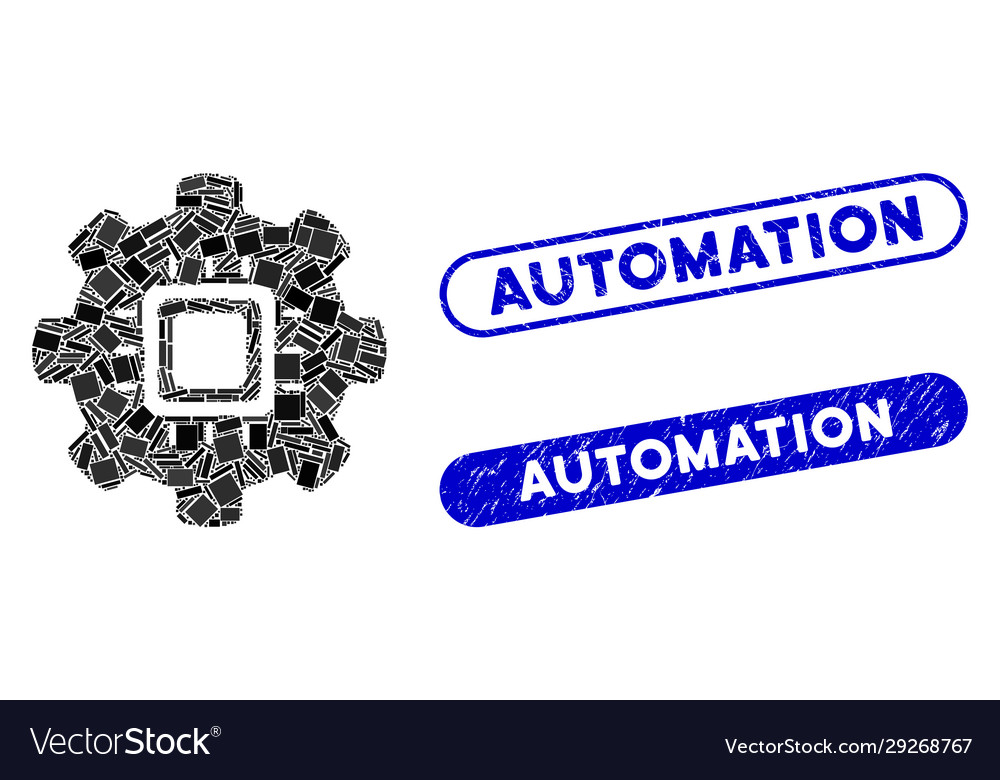 Rectangle collage automation with textured