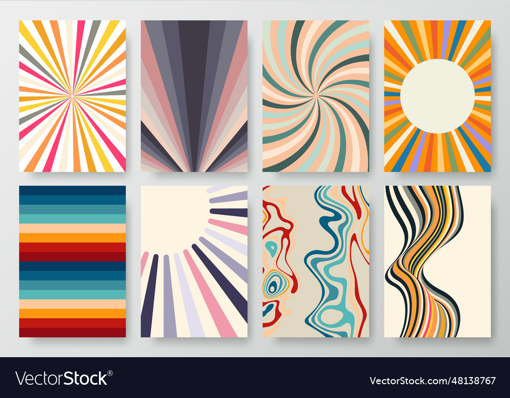 Retro 70s Abstract Patterns