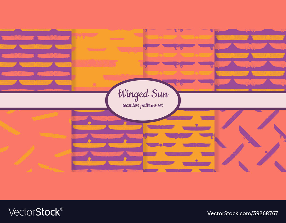 Seamless patterns with ancient egyptian