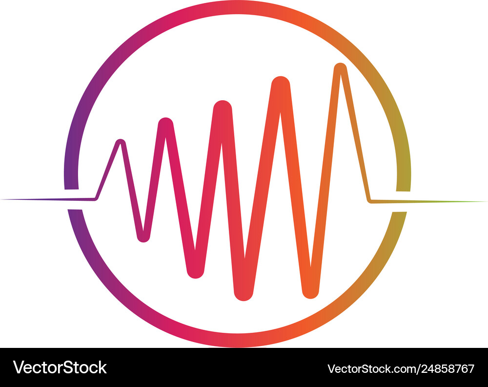 Sound waves Royalty Free Vector Image - VectorStock