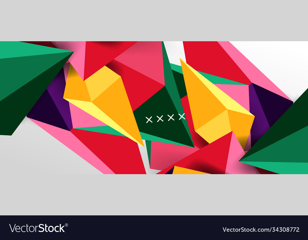 3d low poly abstract shape background