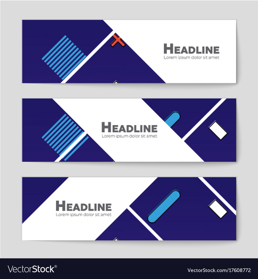 Abstract layout background set for art