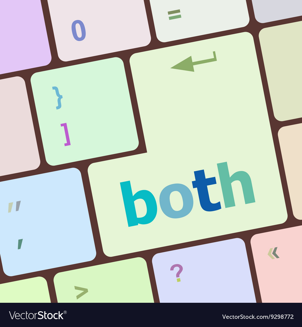 Border button on computer pc keyboard key