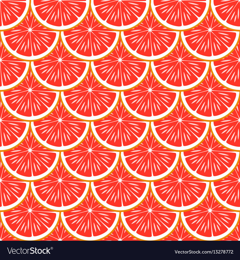 Grapefruit seamless pattern