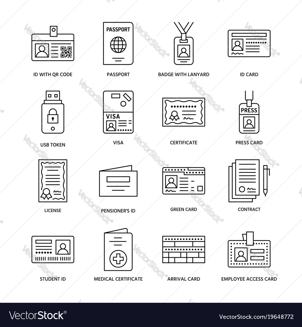 ID & Document Icons