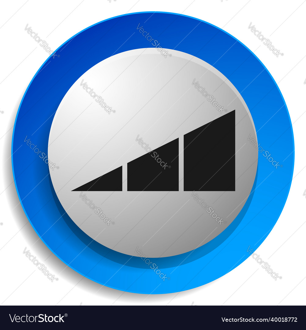 Level progress indicator icon meter gauge Vector Image Level progress indicator icon meter gauge