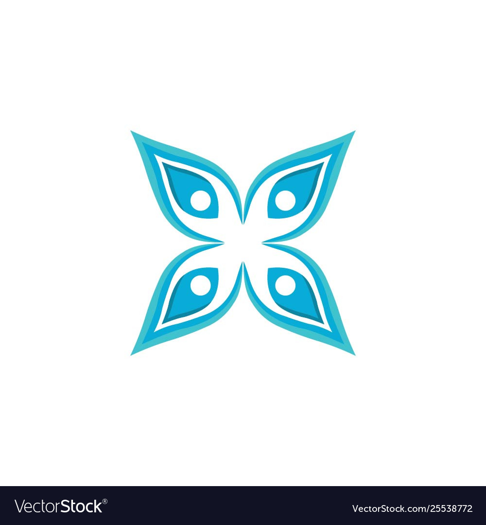 Ornament logo template Royalty Free Vector Image