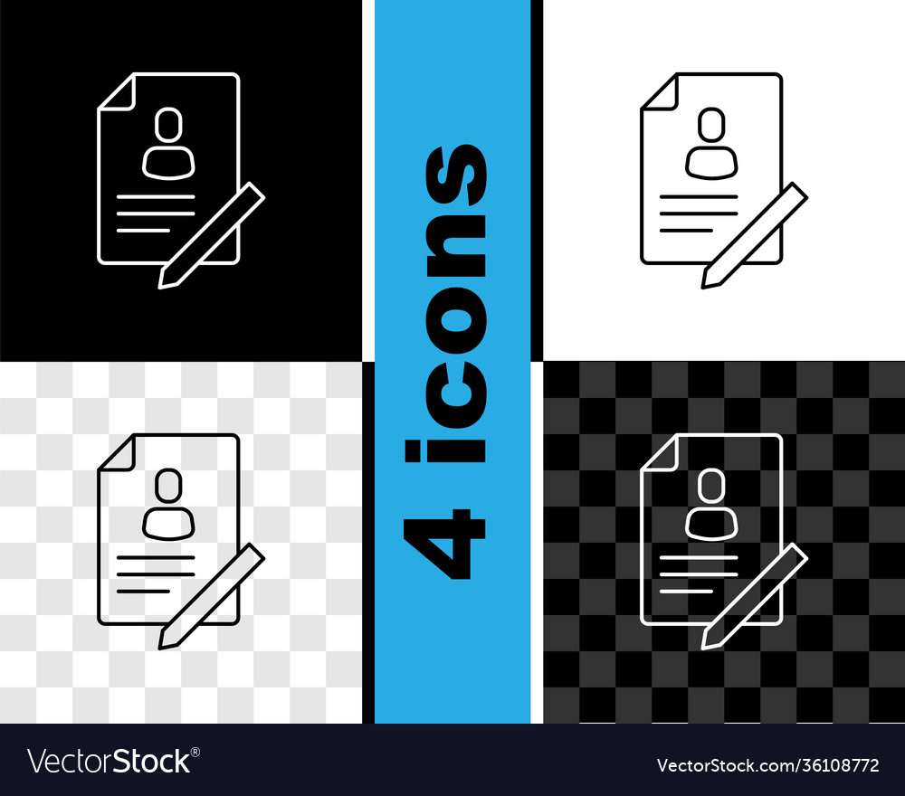 Set line document with shield icon isolated vector image Set line document with shield icon isolated