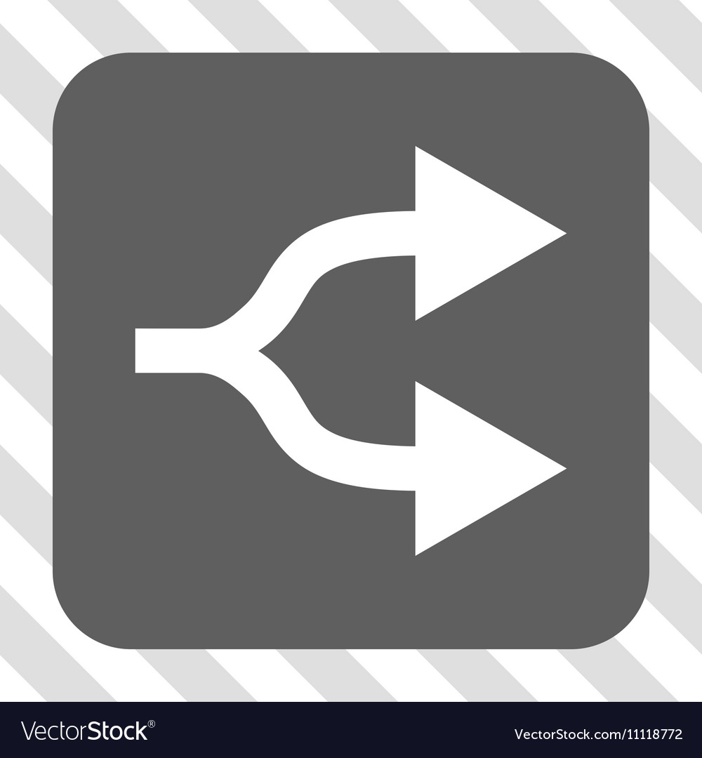 Split arrows right rounded square button