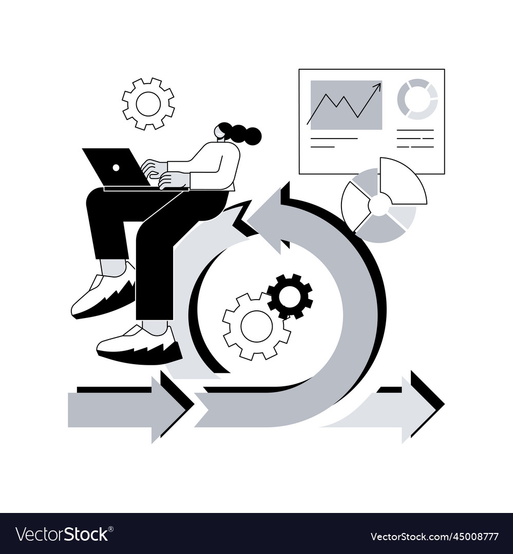 Agile project management abstract concept