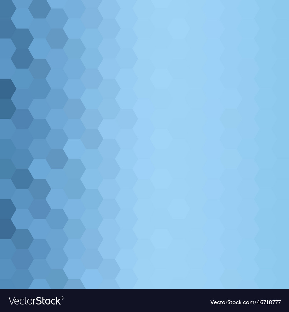 Blue abstract background hexagonal Vector Image Blue abstract background hexagonal