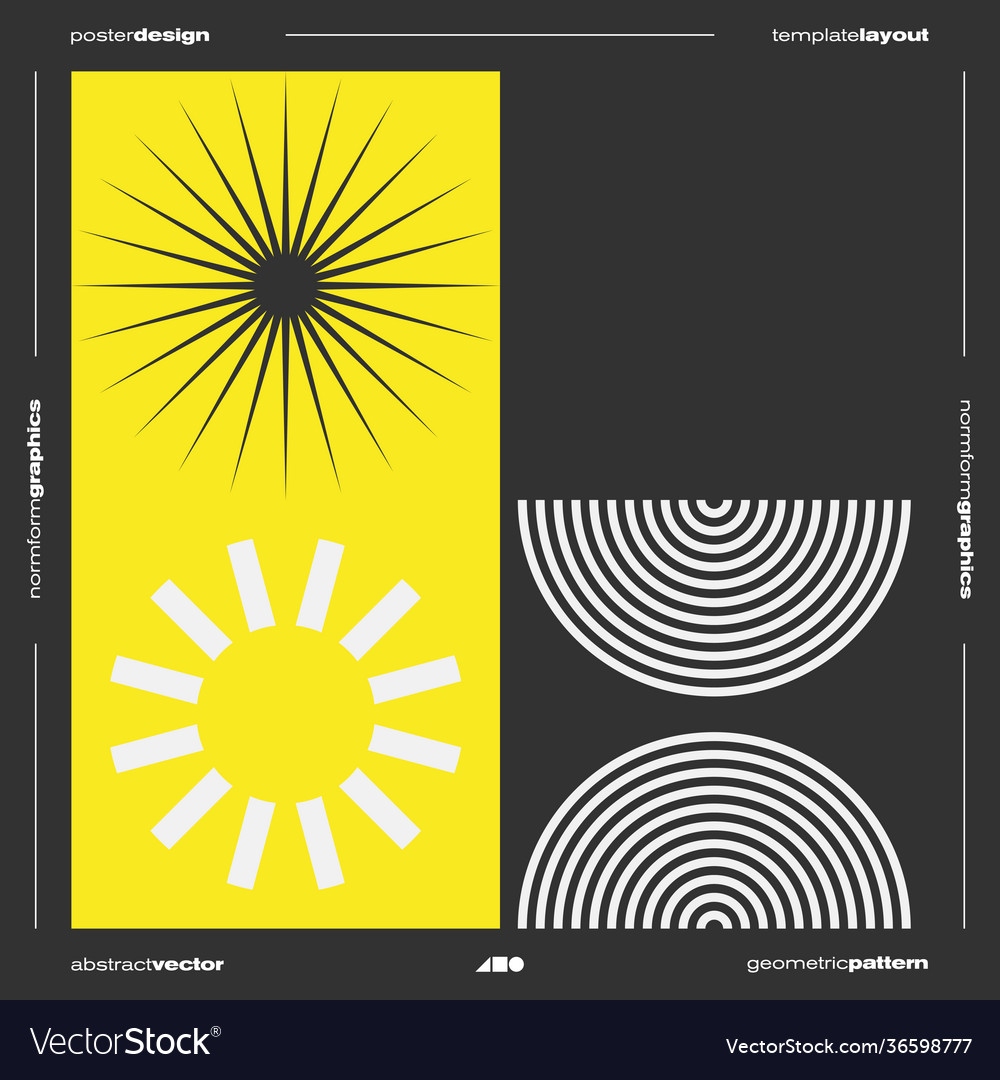 Brutalism design cover mockup vector image Brutalism design cover mockup