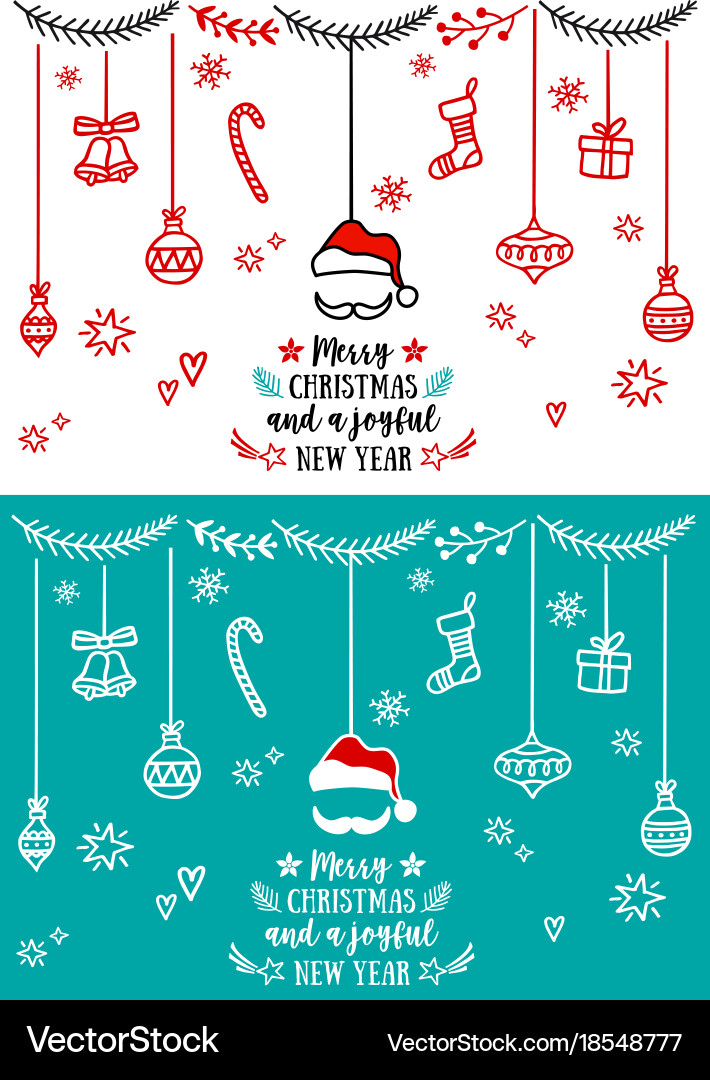 Christmas design elements design Royalty Free Vector Image