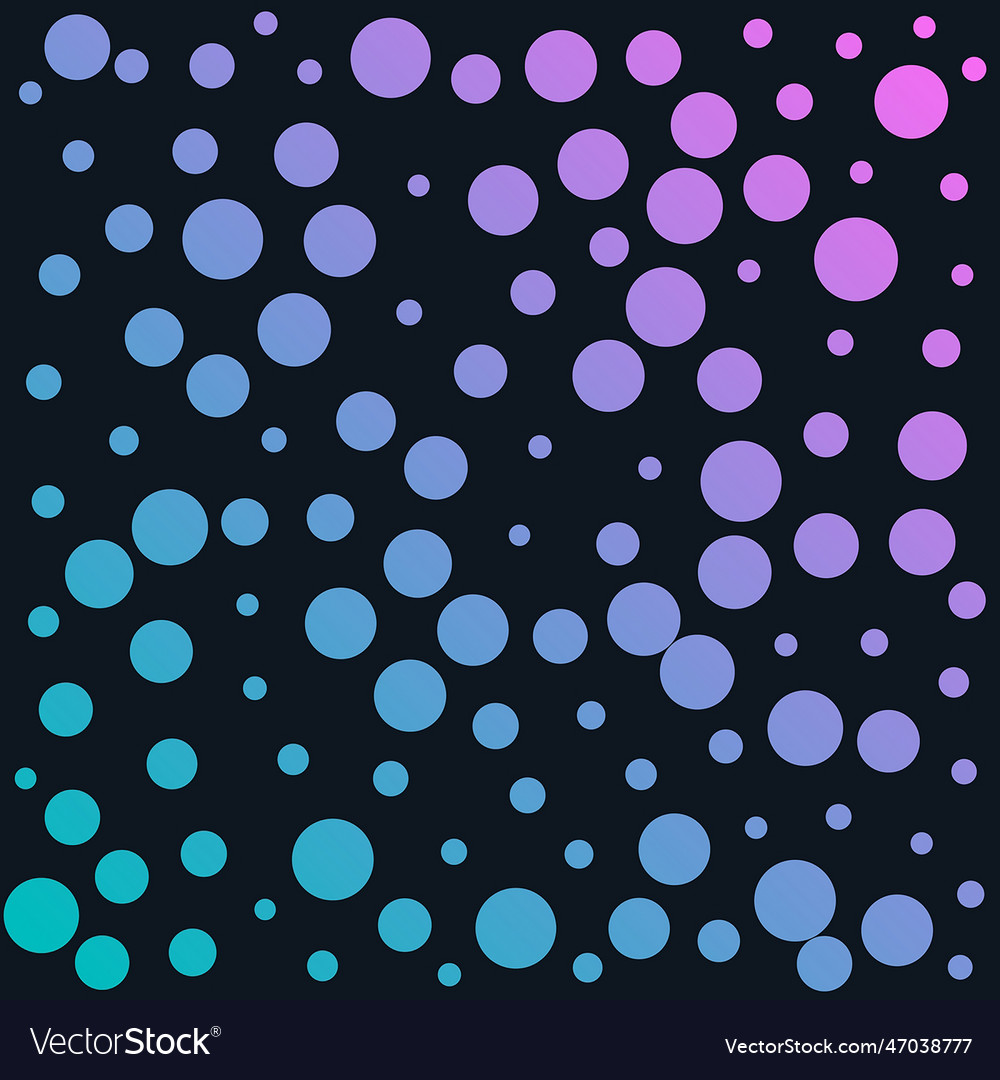Colorful circles background in different sizes