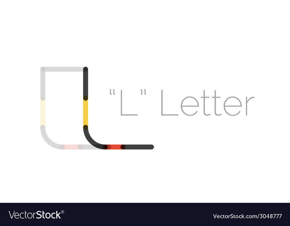 Minimal font or letter logo design