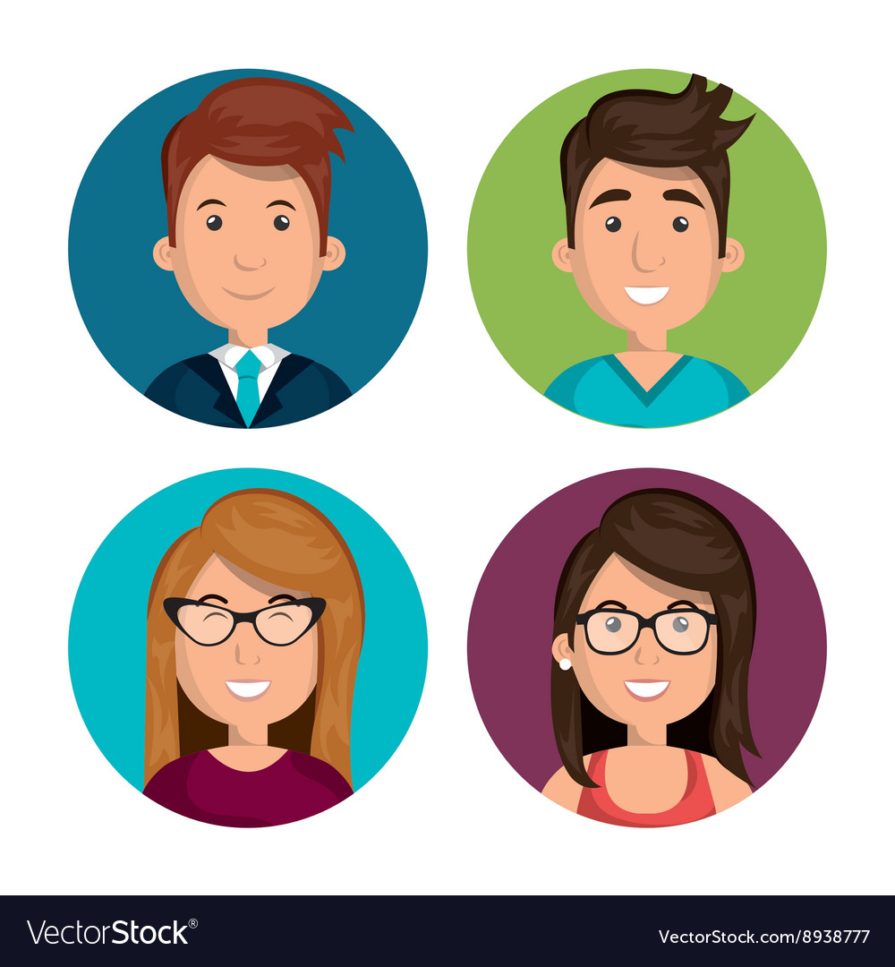 People group design Royalty Free Vector Image - VectorStock