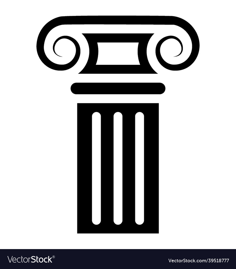 Pillar design Royalty Free Vector Image - VectorStock