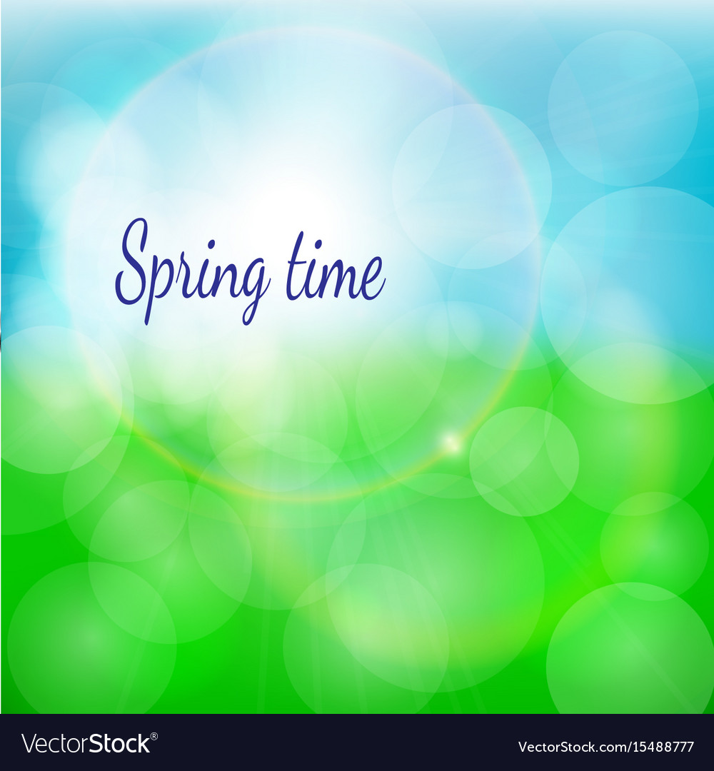 Spring natural background with bokeh