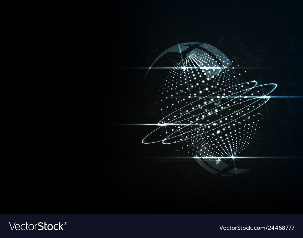Technological global system abstract background