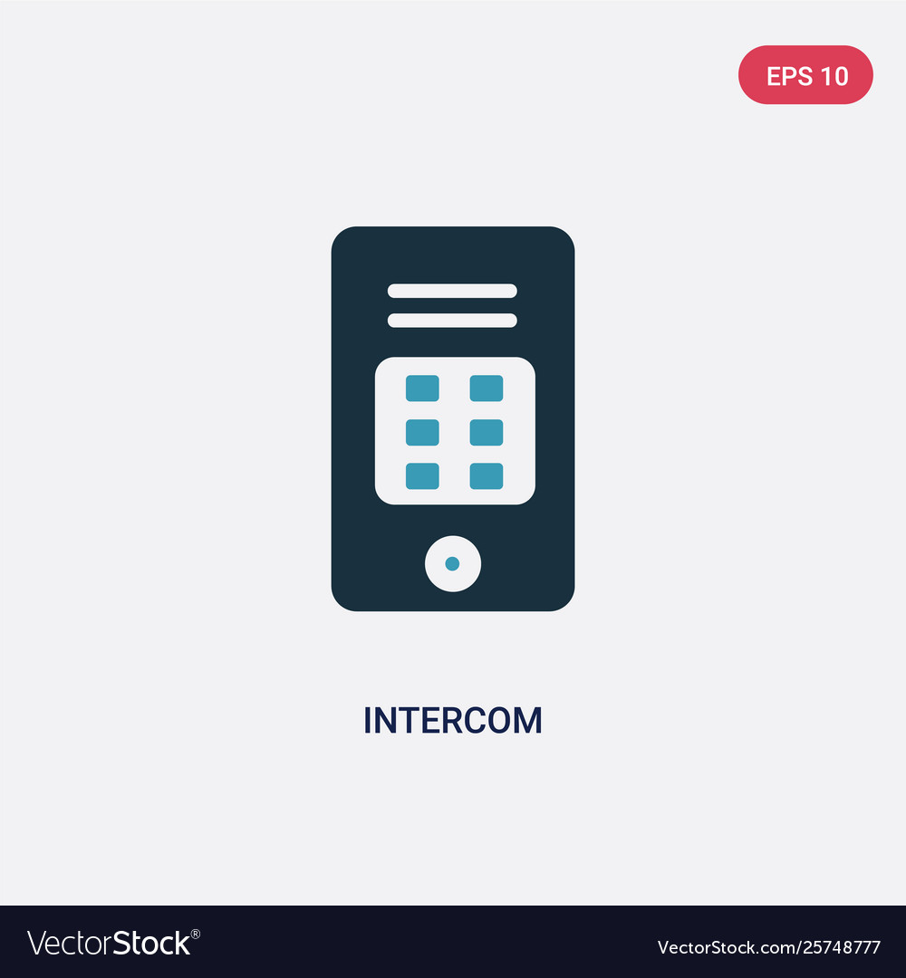 Two color intercom icon from smart house concept vector image Two color intercom icon from smart house concept