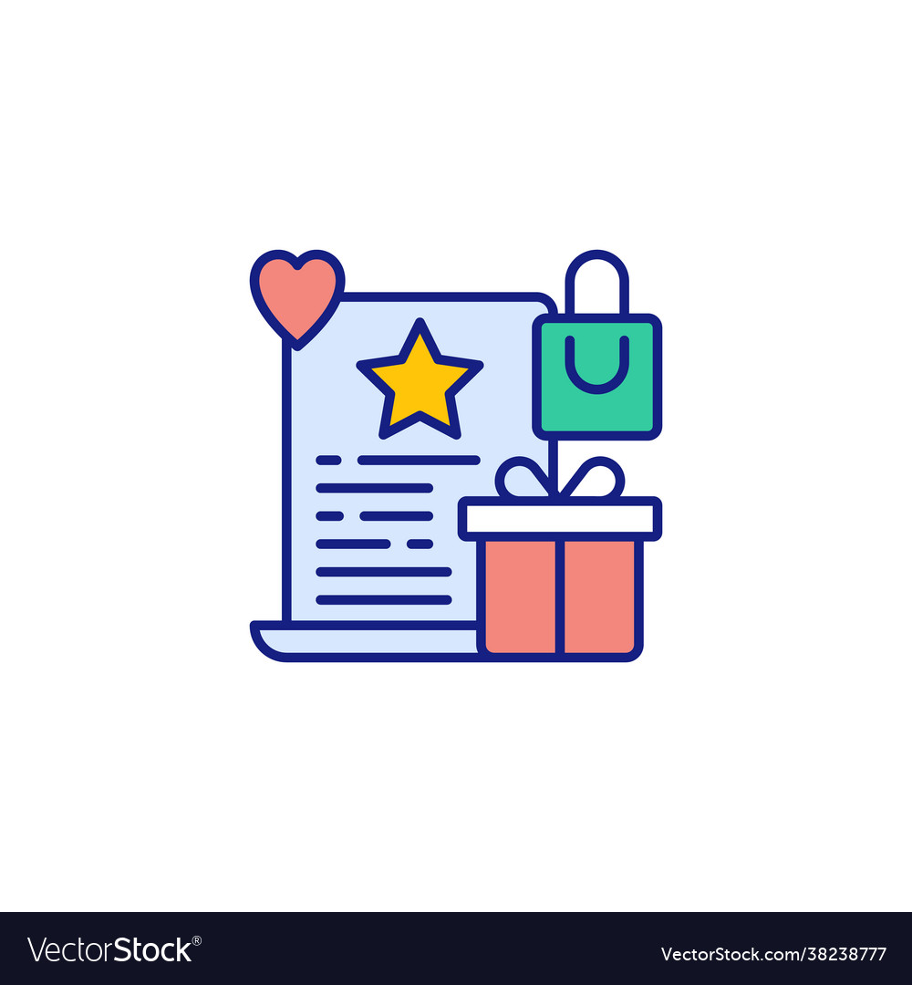 Wish list icon in logotype