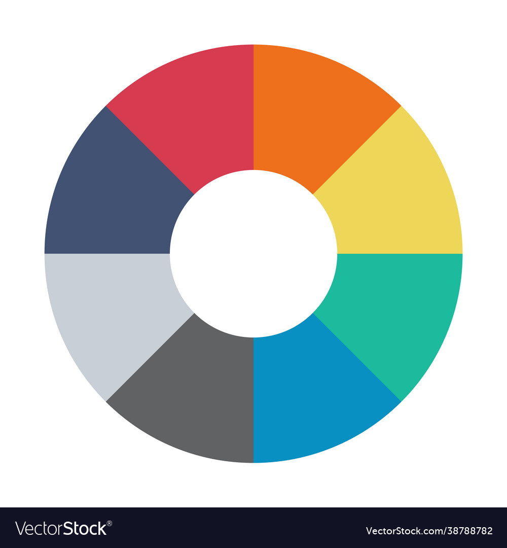 8-Segment Pie Chart Diagram