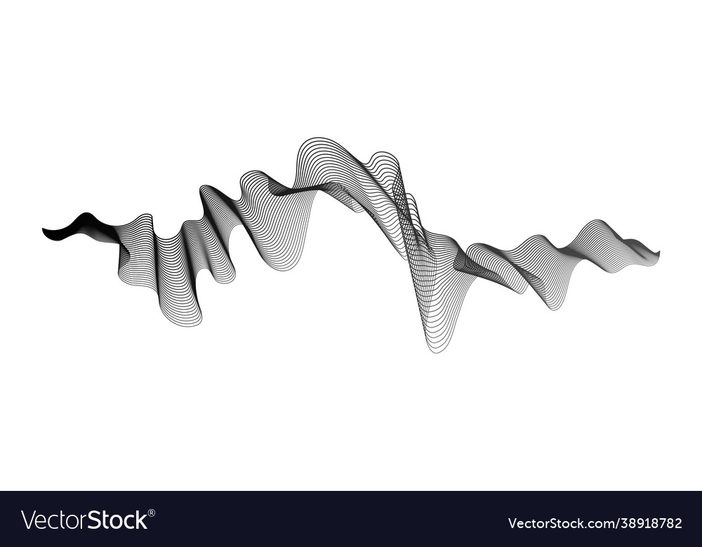 Abstract backdrop with wave gradient lines