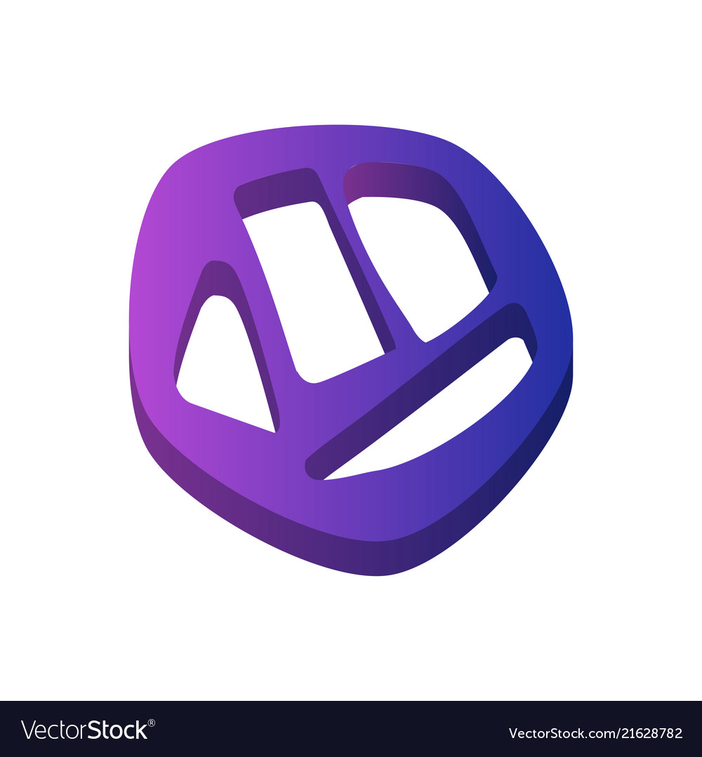 Abstract shape form creative design element vector image Abstract shape form creative design element