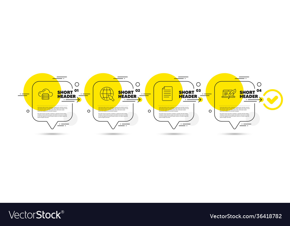 File internet and cloud server icons set vector image File internet and cloud server icons set