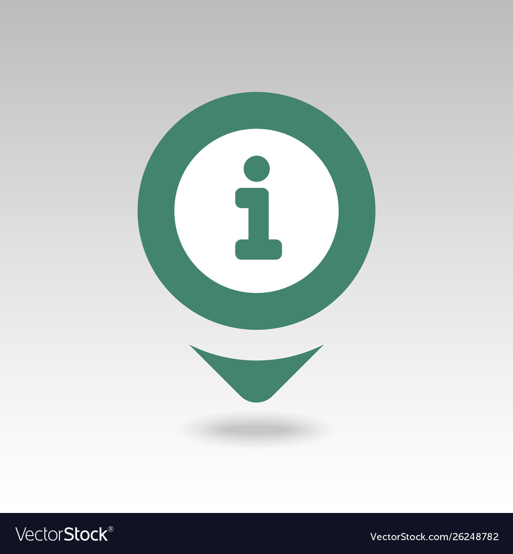 Information pin map icon pointer markers vector image Information pin map icon pointer markers