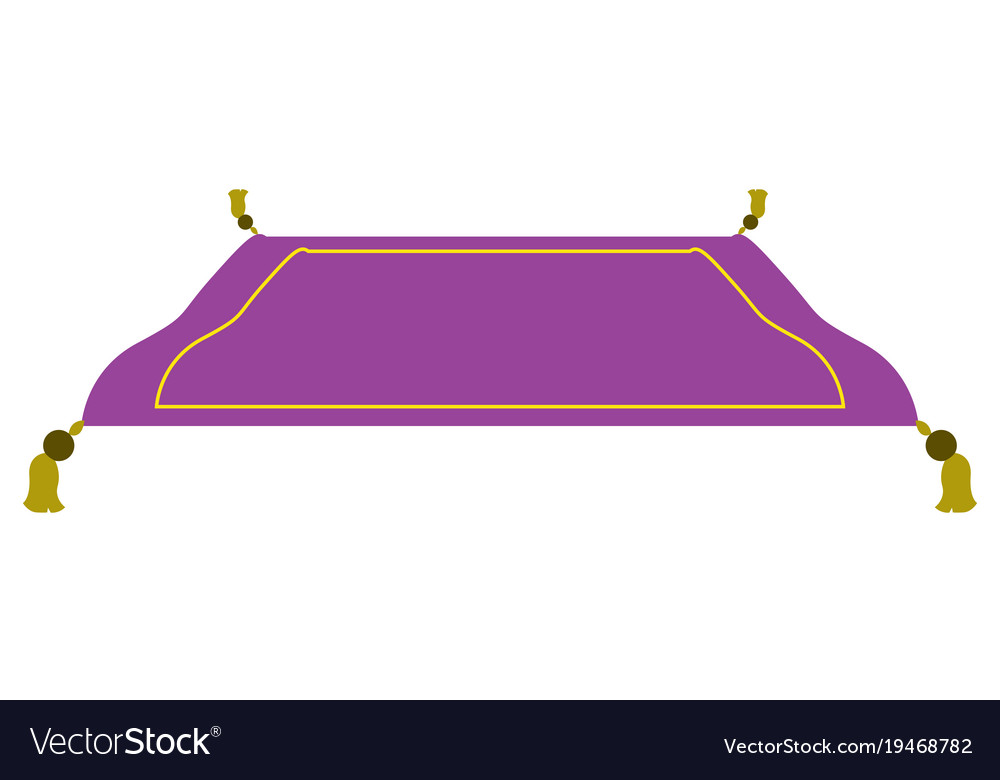 Isolated magic carpet Royalty Free Vector Image
