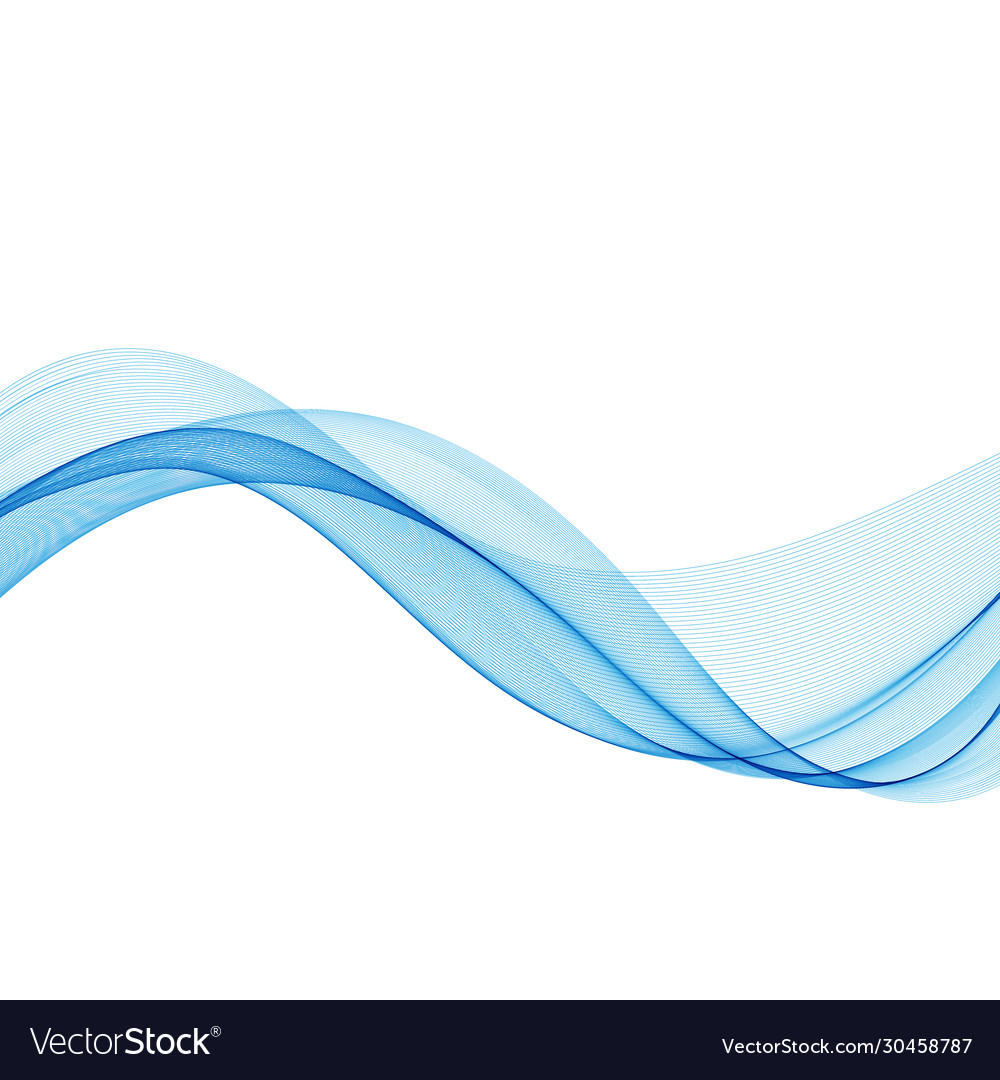 Blue business background wave for web design Vector Image