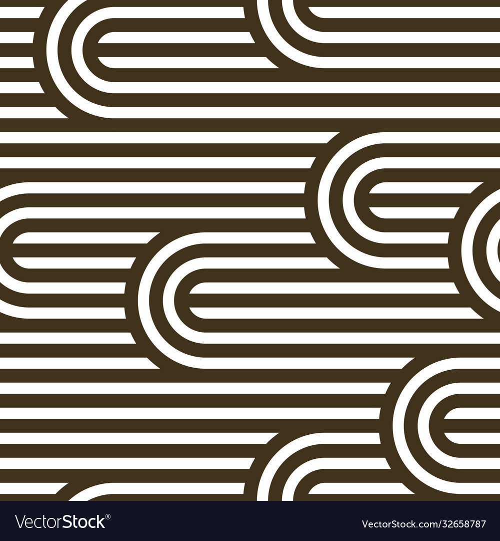 Seamless pattern with twisted lines linear tiling