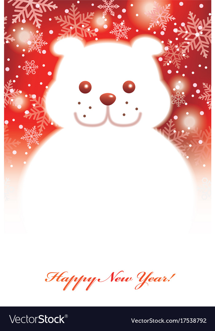 A new years card with doggy snowman