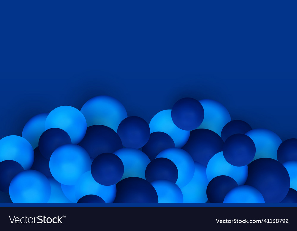 Abstract background with dynamic 3d spheres