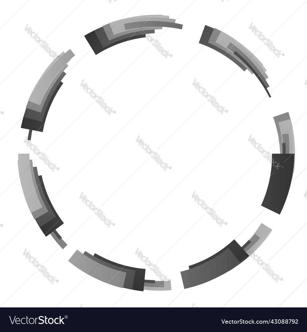 Abstract circle circular design element icon Vector Image Abstract circle circular design element icon