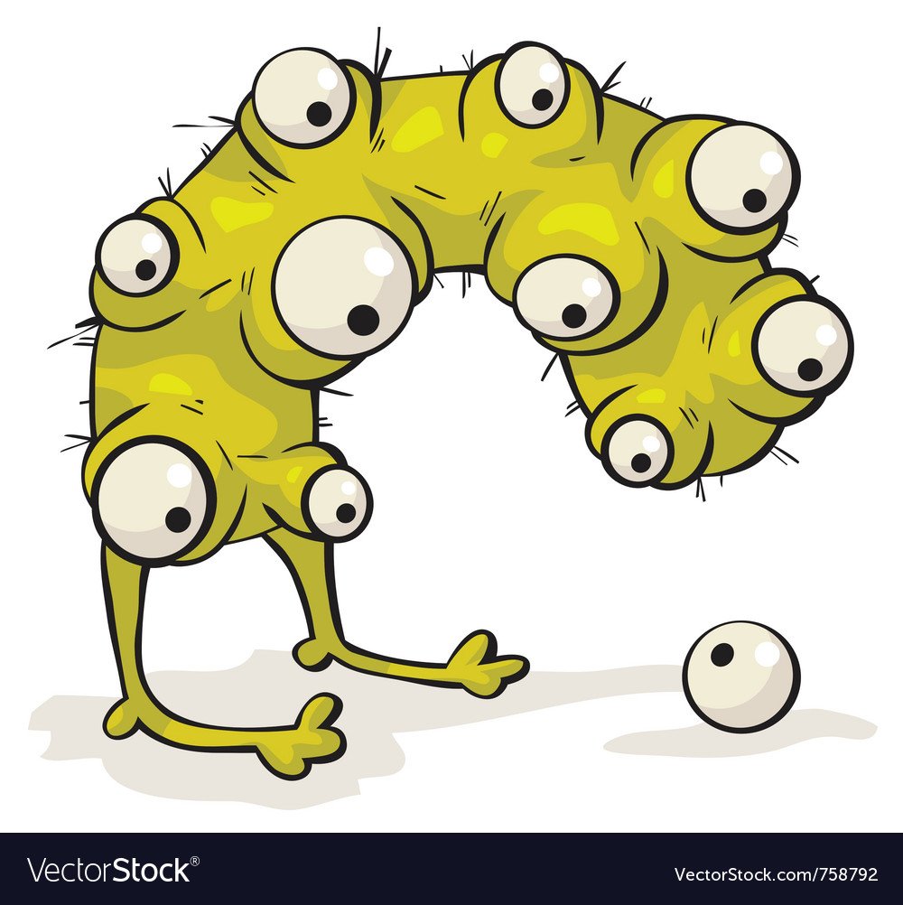 Creature with many eyes Royalty Free Vector Image