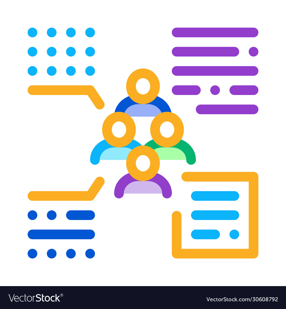 Functions person from group icon outline