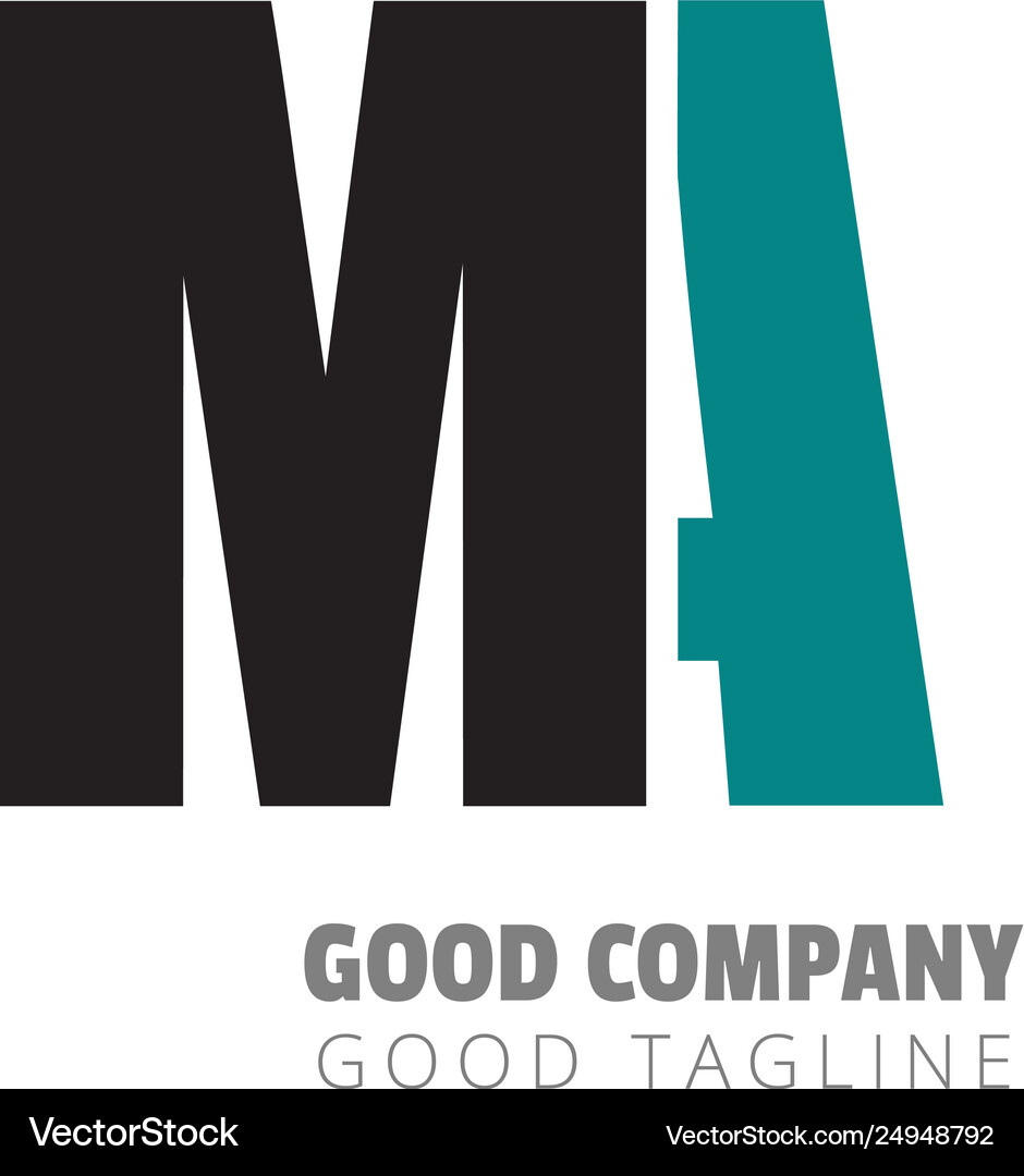 Initial letter design logo Royalty Free Vector Image