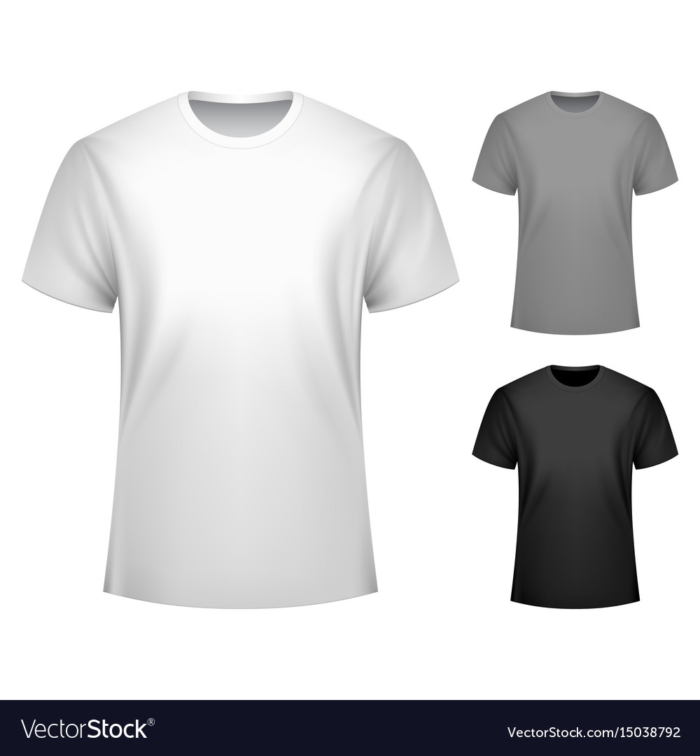 Men t  shirt  template Royalty Free Vector  Image