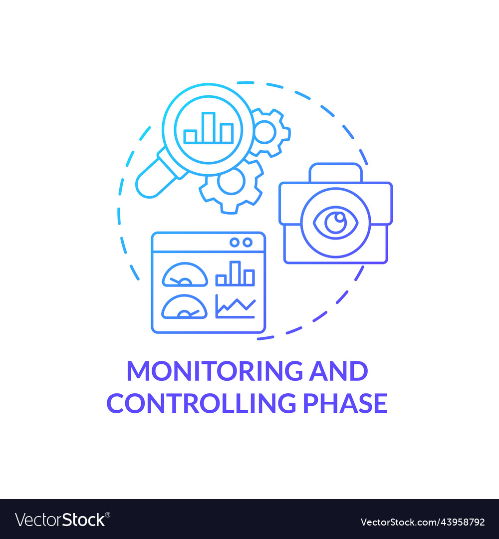 Monitoring and controlling phase blue gradient