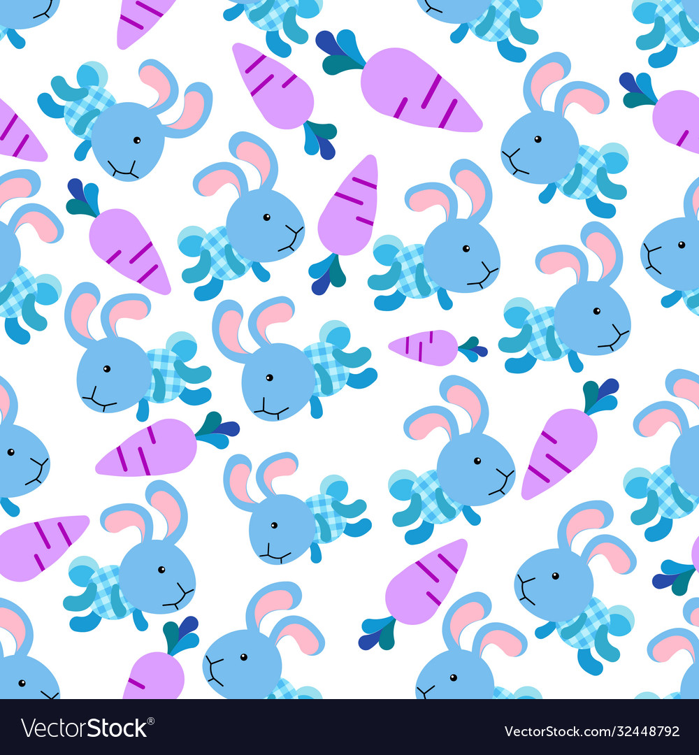 Rabbit pattern vector image Rabbit pattern