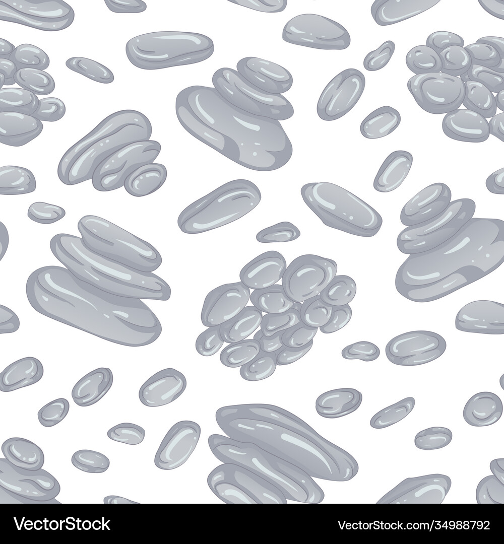 Seamless pattern stones Royalty Free Vector Image