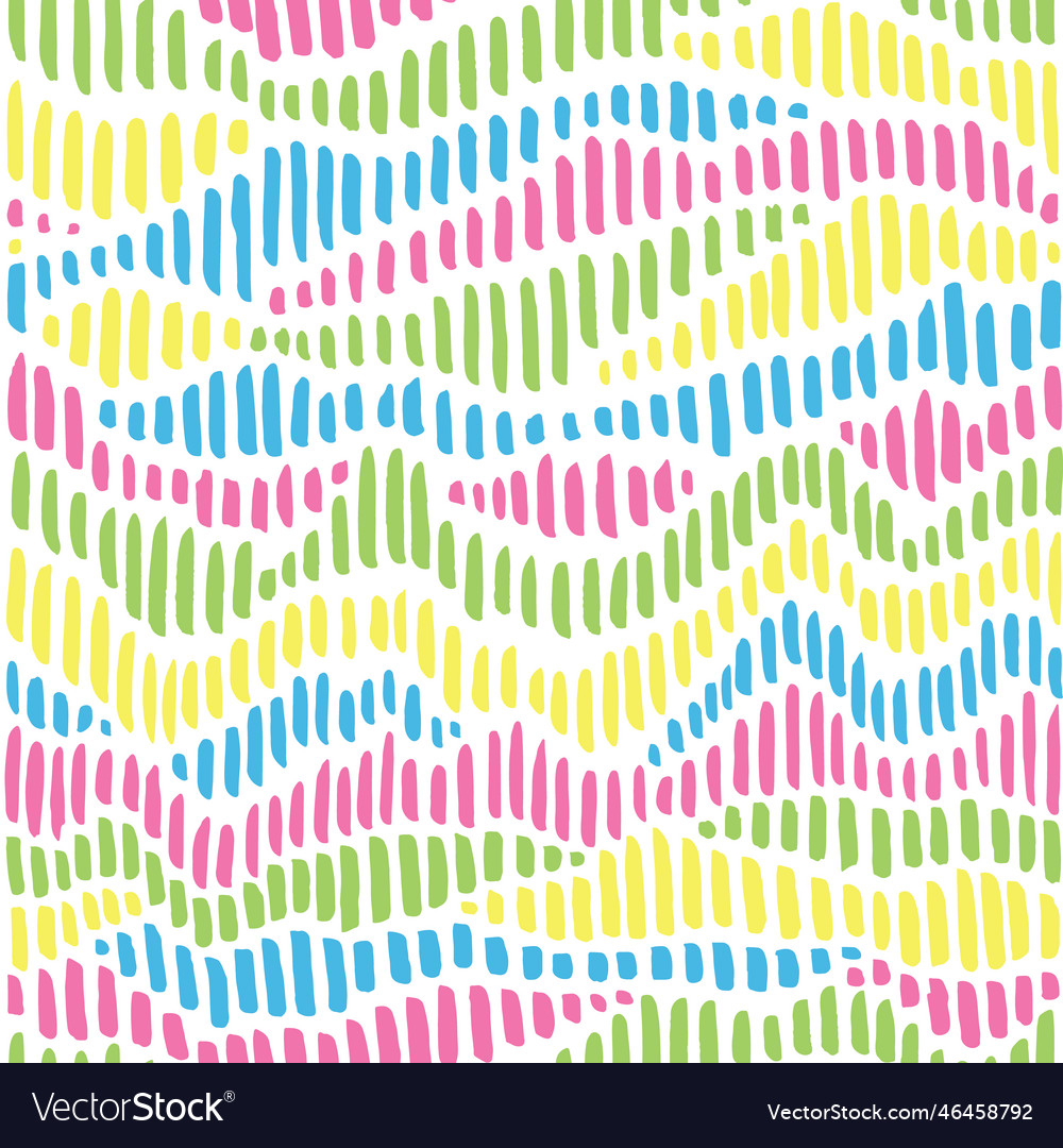 Seamless pattern with colorful marker