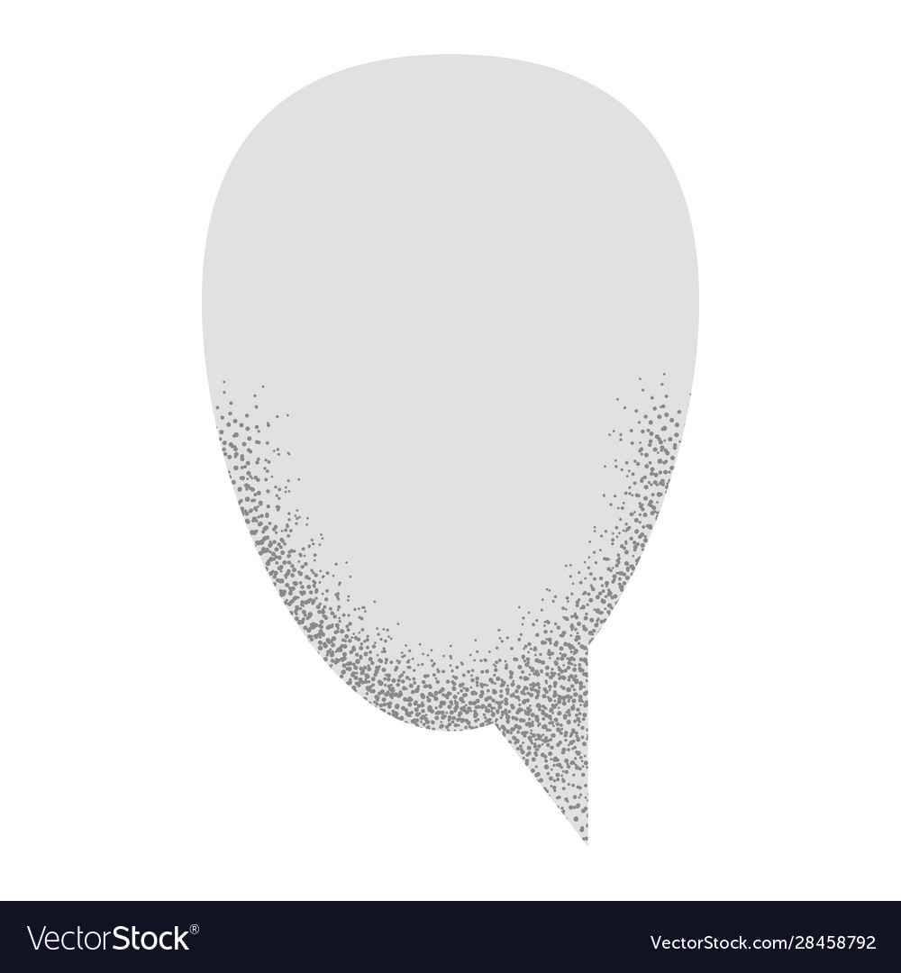 Speech empty bubble with noise sand texture Vector Image Speech empty bubble with noise sand texture