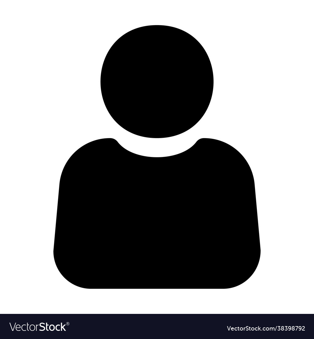 User icon in solid style for any projects vector image User icon in solid style for any projects