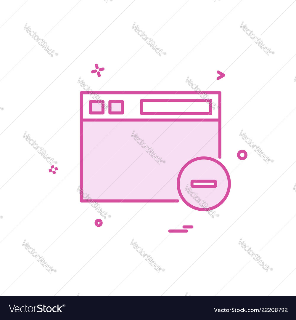 Web layout icon design vector image Web layout icon design