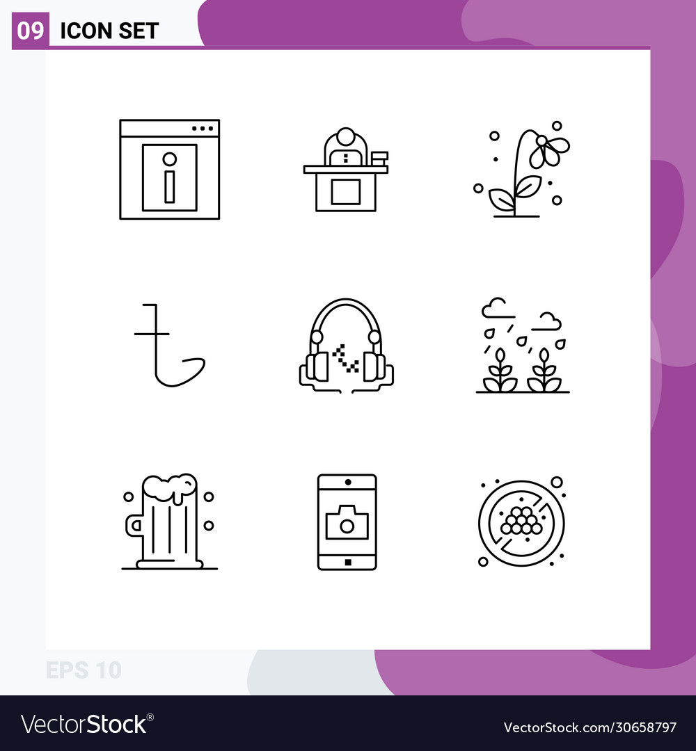9 universal outlines set for web and mobile